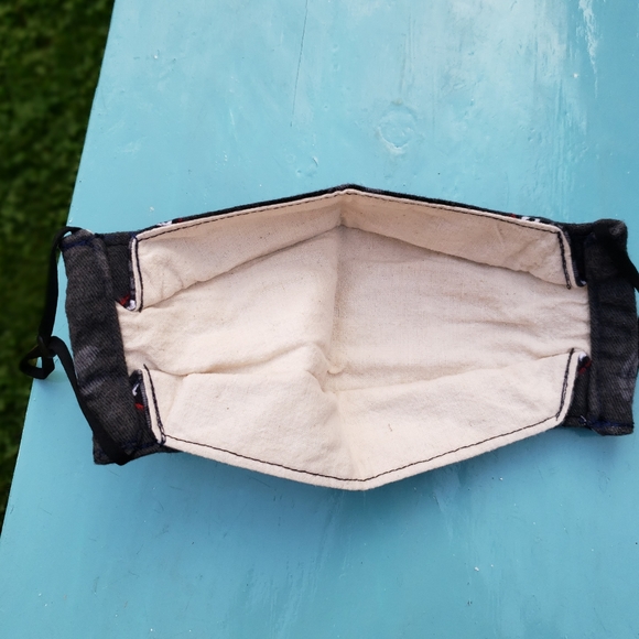 NEW Hand-made Adult Lined Cotton Face Mask - Picture 4 of 5